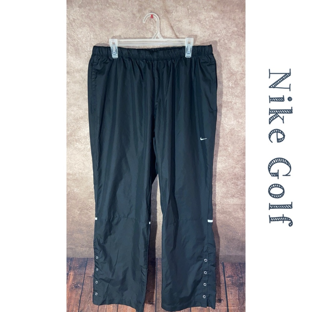 Nike Storm Fit Golf Windbreaker Rain Wind Pants Activewear Black Mens XL-EUC